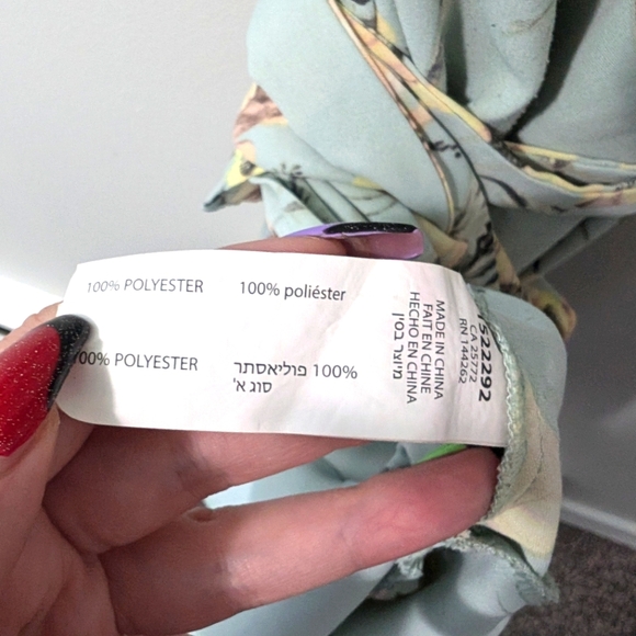 Dex Baby Blue Floral Wrap Dress - Picture 9 of 10